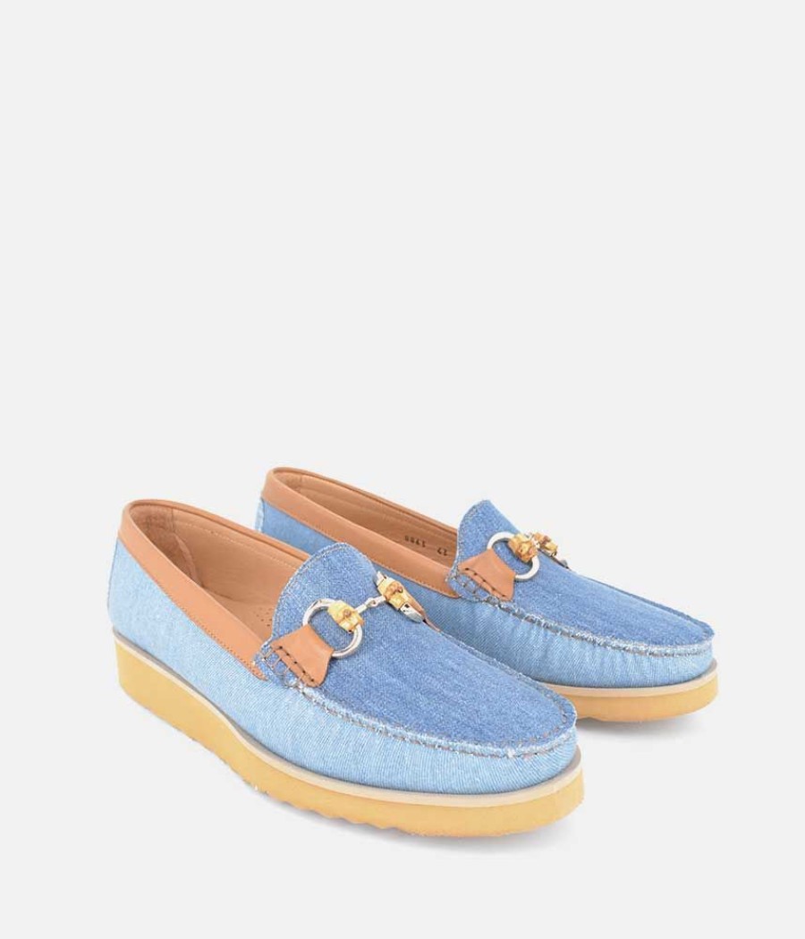 Vittoria Mengoni Vittoria Mengoni Beautiful Denim Combi Loafers Wholesale