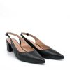 Belle & Lucy Stylish Black Slingback Block Heels Online