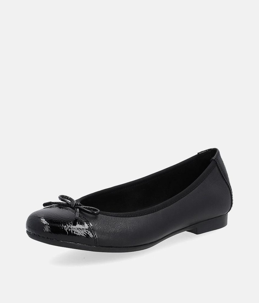 Remonte Remonte Versatile Black Round Toe Flats Online