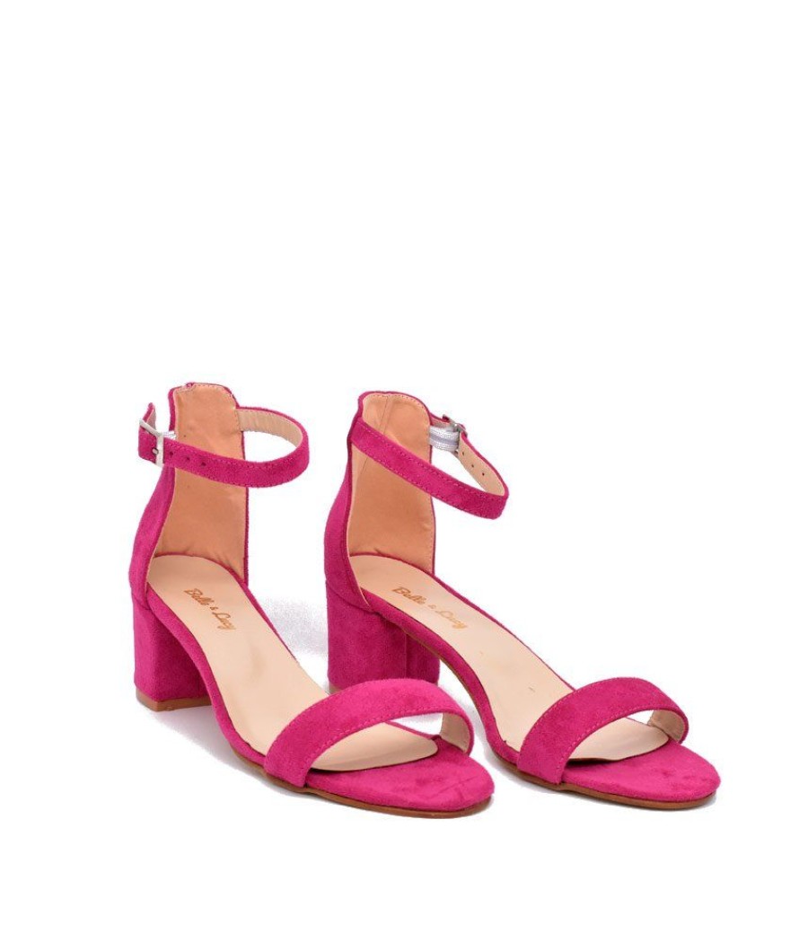 Belle & Lucy Hot Pink Barely There Heels Online