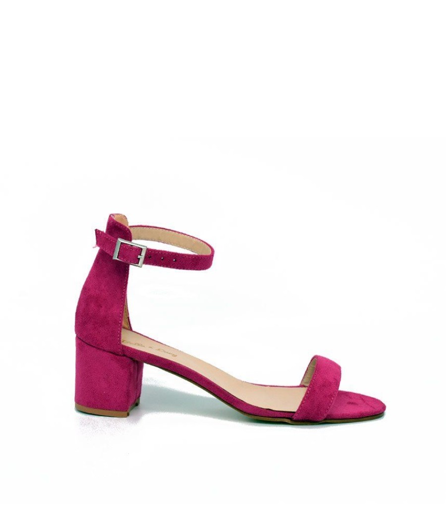 Belle & Lucy Hot Pink Barely There Heels Online