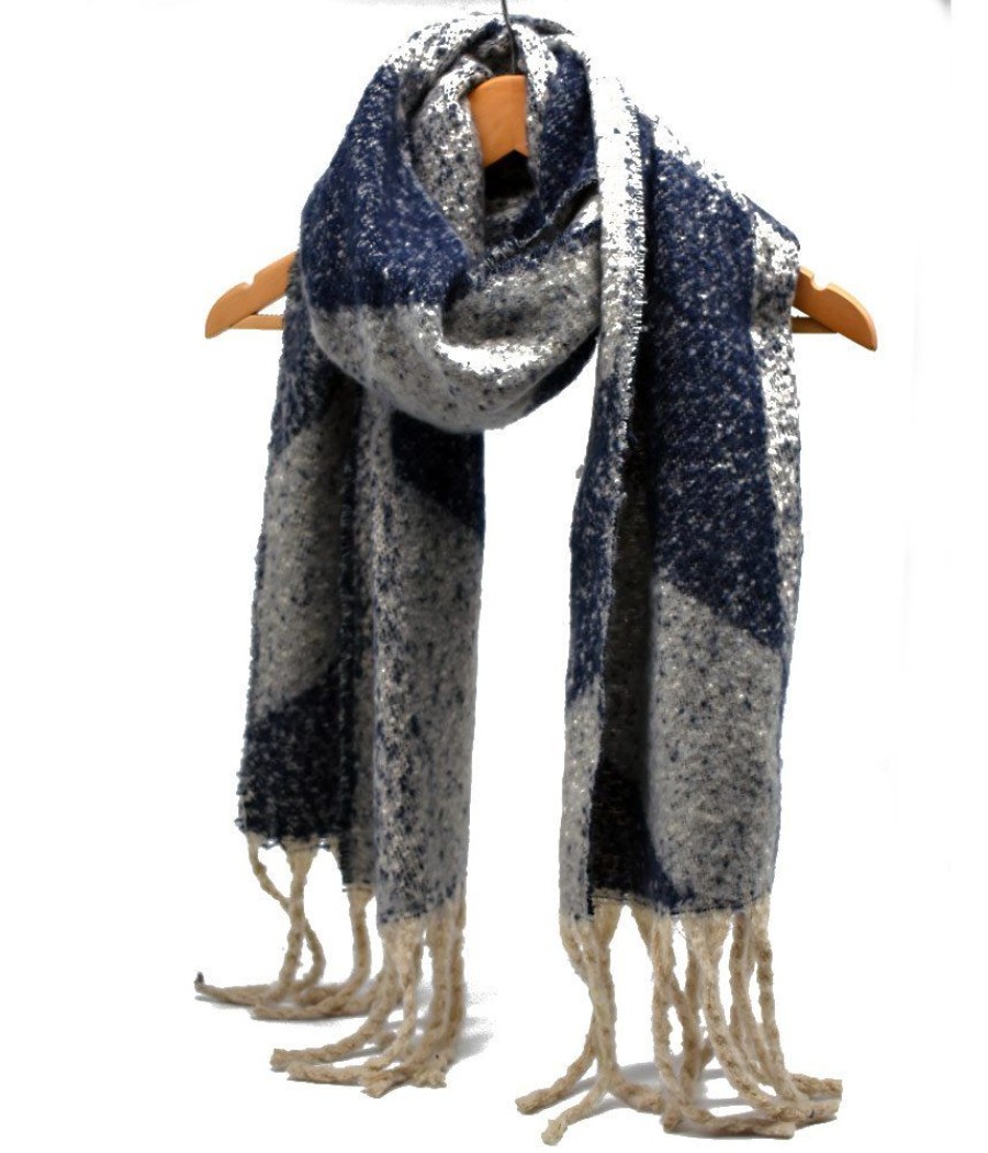 Gerard Pasquier Gerard Pasquier Scarf Grey/Blue Clearance