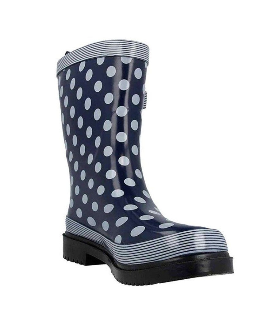 BockStiegal Cute Polka Dot Wide Fit Midi Rainboots Wholesale