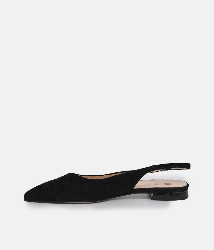 Hogl Hogl Stylish Black Suede Slingbacks Hot