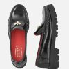 Vittoria Mengoni Vittoria Mengoni Black Patent Dressy Loafers Hot