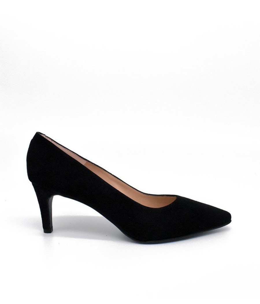 Cinderella Shoes Cinderella Shoes Classic Black Suede Stiletto Heel Clearance