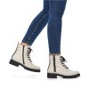 Remonte Remonte Chunky Chalk White Biker Style Ankle Boots Wholesale