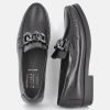 Vittoria Mengoni Vittoria Mengoni Classic Black Leather Loafers New