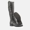 Gabor Gabor Stylish Slim Fit Long Black Leather Boots Clearance