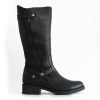 Cinderella Shoes Classic Long Black Nubuck Leather Boots Online