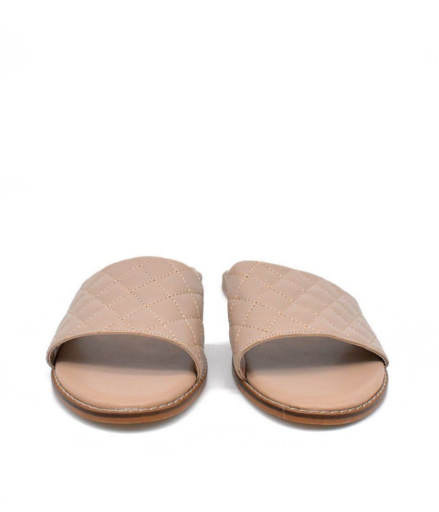 Belle & Lucy Versatile Beige Quilted Flats Best