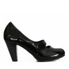 Softwaves Black Stylish Mary Jane Style Heels Hot