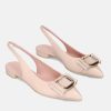 Pretty Ballerina Pretty Ballerinas Fabulous Beige Slingbacks New