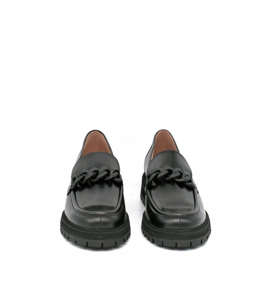 PieSanto Piesanto Deluxe Black Link Leather Loafers Best