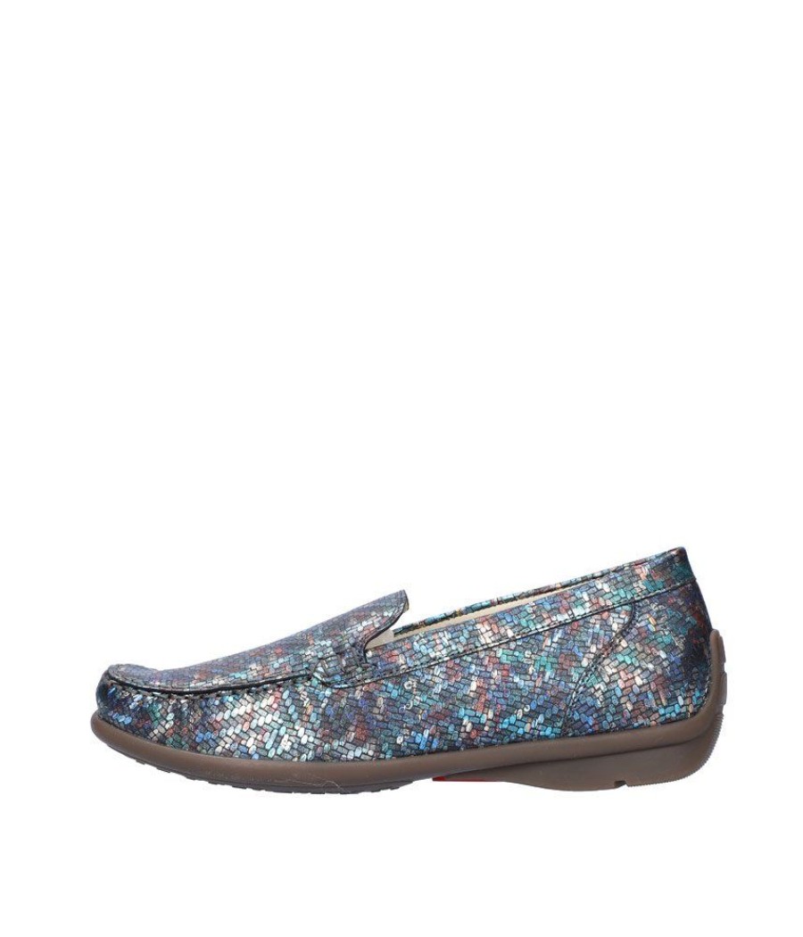 Waldlaufer Waldlaufer Stylish Blue Multi Slip On Shoes Hot