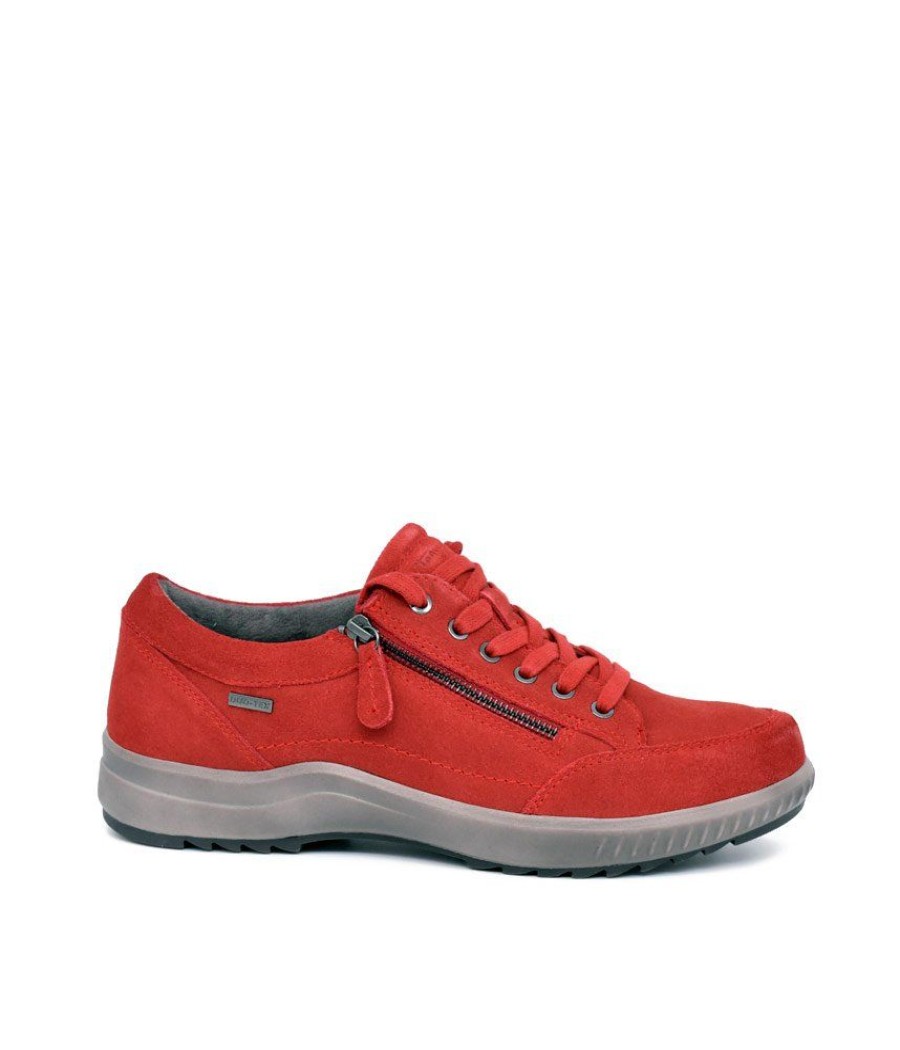 Tamaris Tamaris Low Top Fire Red Comfort Trainers Hot