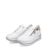 Remonte Remonte White/Silver Leather Platform Sneakers Wholesale