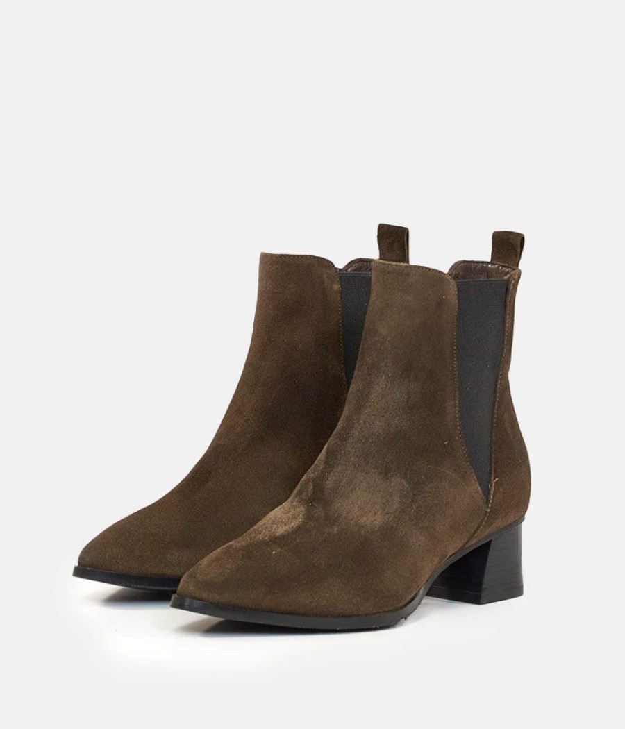 Brenda Zaro Premium Brown Suede Ankle Boots Best