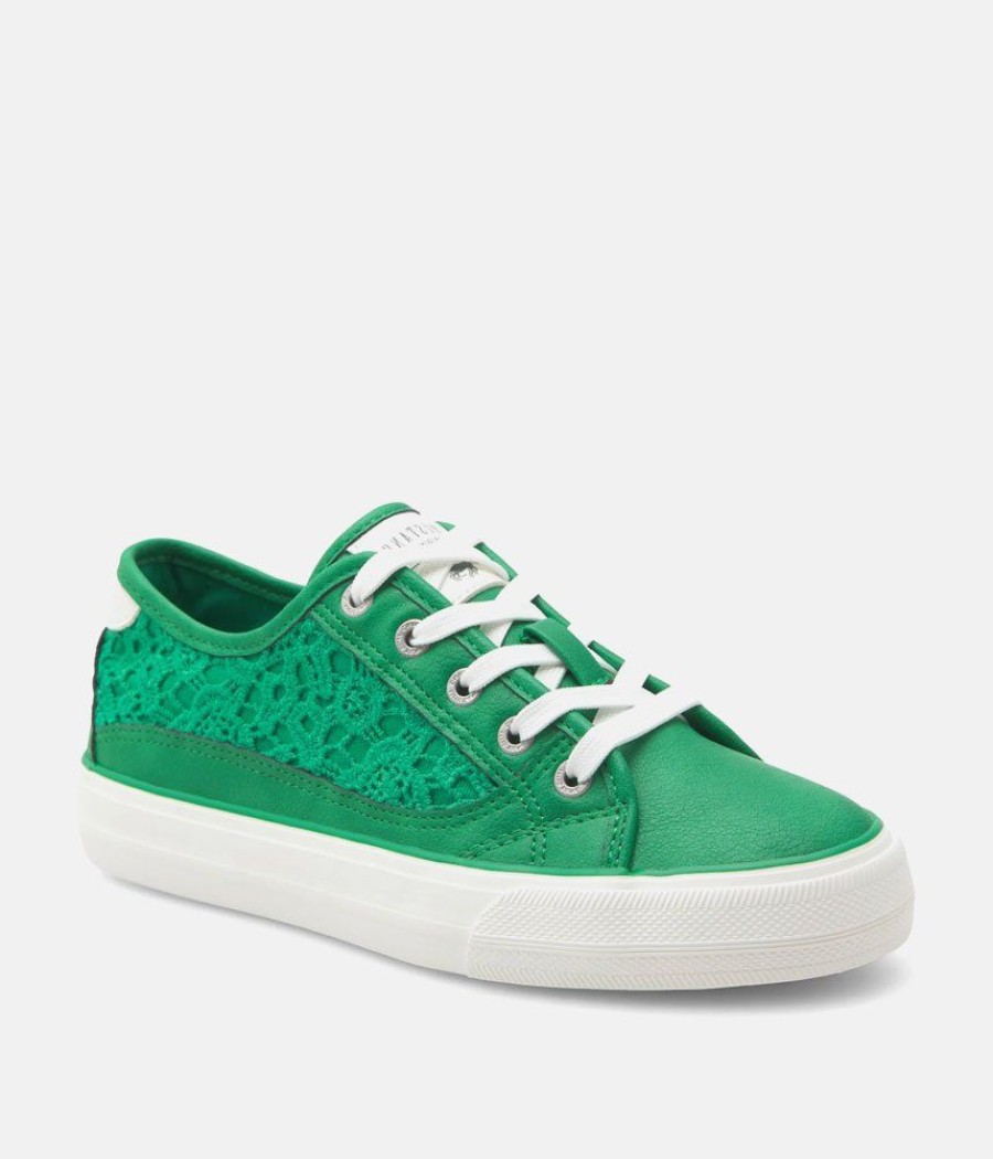 Mustang Mustang Fashionable Kelly Green Lace Sneaker Clearance