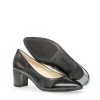 Gabor Gabor Classic Black Leather Block Heels New