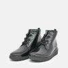 Waldlaufer Waldlaufer Stylish Black Wedge Ankle Boot Wholesale