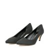 Belle & Lucy Belle & Lucy Stylish Black Suede Midi Heels Hot