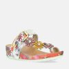 Laura Vita Laura Vita Floral Toe Post Sandals Clearance