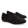 Andres Machado Simple Black Suedette Slip On Shoes Online