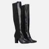 Andres Machado Gorgeous Black Knee-High Boots Clearance