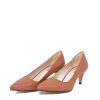 Belle & Lucy Belle & Lucy Stylish Brown Midi Heels Best