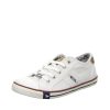 Mustang Vintage Style White Lace Up Trainer New