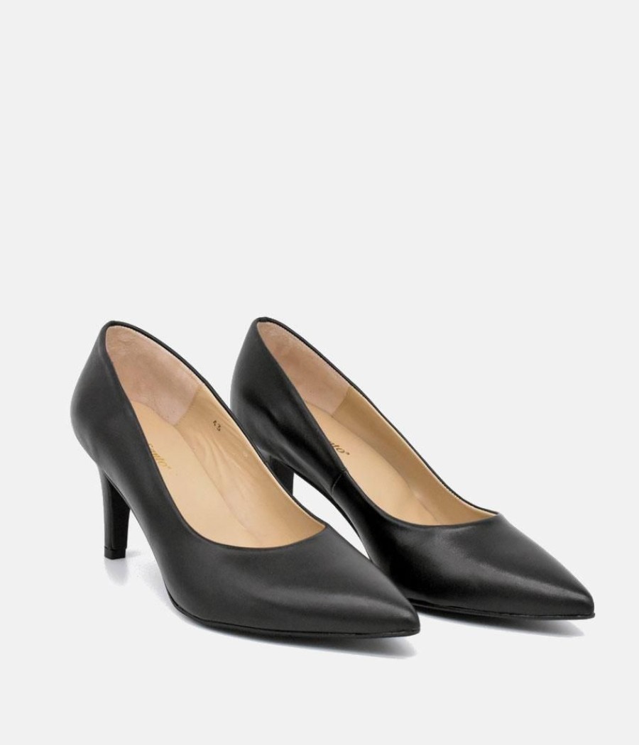 PieSanto Piesanto Premium Black Leather Heels Online