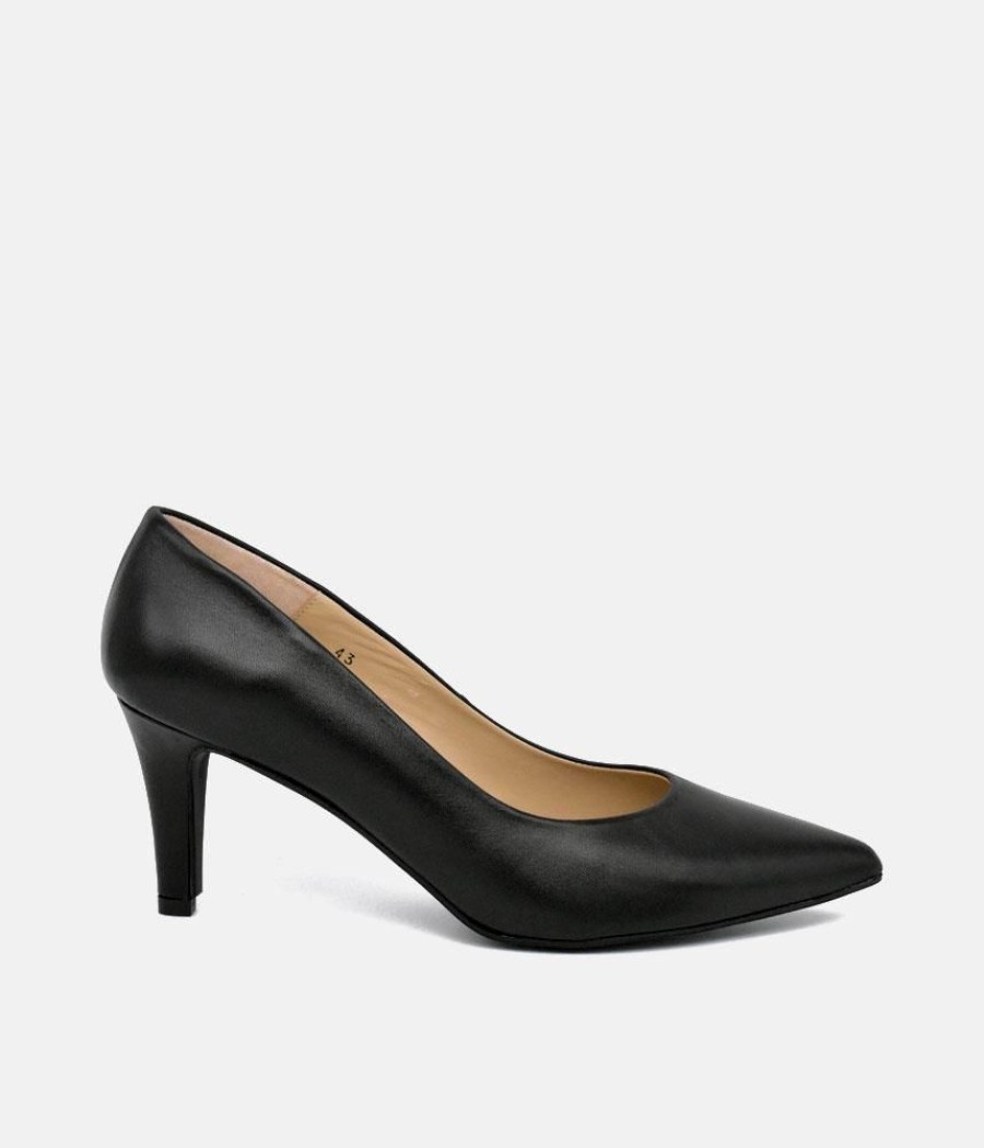 PieSanto Piesanto Premium Black Leather Heels Online