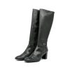 Cinderella Shoes Cinderella Stylish Long Black Leather Boots New