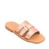 Glaritis Glaritis Pretty Metallic Rosegold Dryope Sandals Online