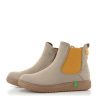 Jana Jana Stylish Vegan Stone/Saffron Chelsea Ankle Boots Clearance