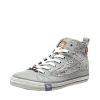 Mustang Mustang Pretty Grey Lace High Top Trainers Wholesale