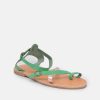 Glaritis Glaritis Pretty Green/Rose Gold Strappy Sandals Wholesale