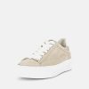 Gabor Gabor Trendy Beige Suede Platform Trainers New