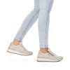 Remonte Remonte Fashionable Cream Leather Sneakers Best