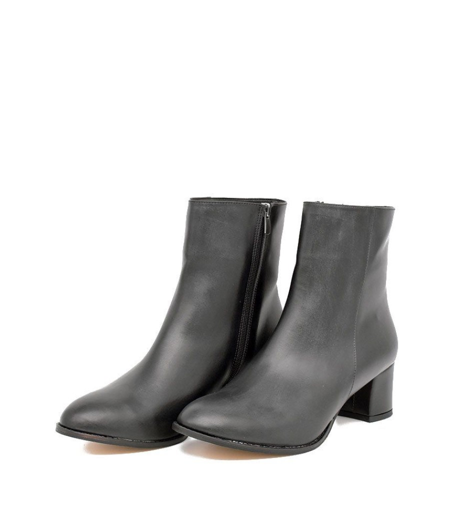 Belle & Lucy Belle & Lucy Chic Black Ankle Boot Clearance