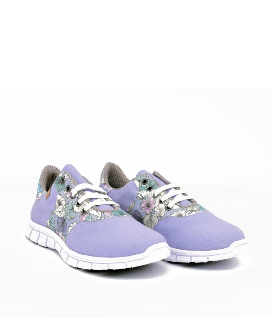 Cinderella Shoes Cinderella Vegan Pretty Floral Lavender Trainers New