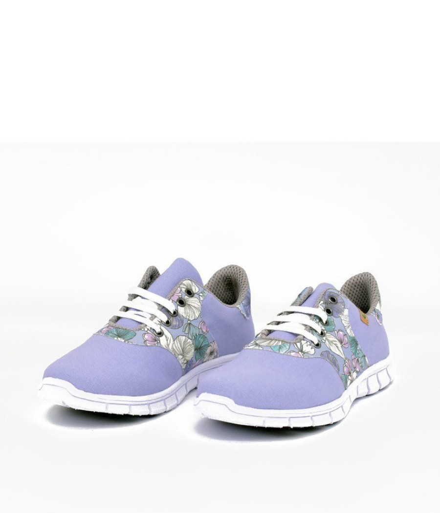 Cinderella Shoes Cinderella Vegan Pretty Floral Lavender Trainers New