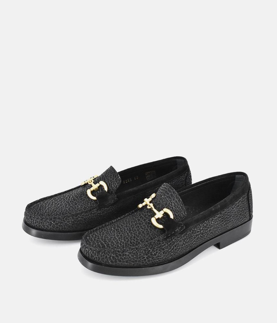 Vittoria Mengoni Vittoria Mengoni Dressy Black Leather Loafers Online