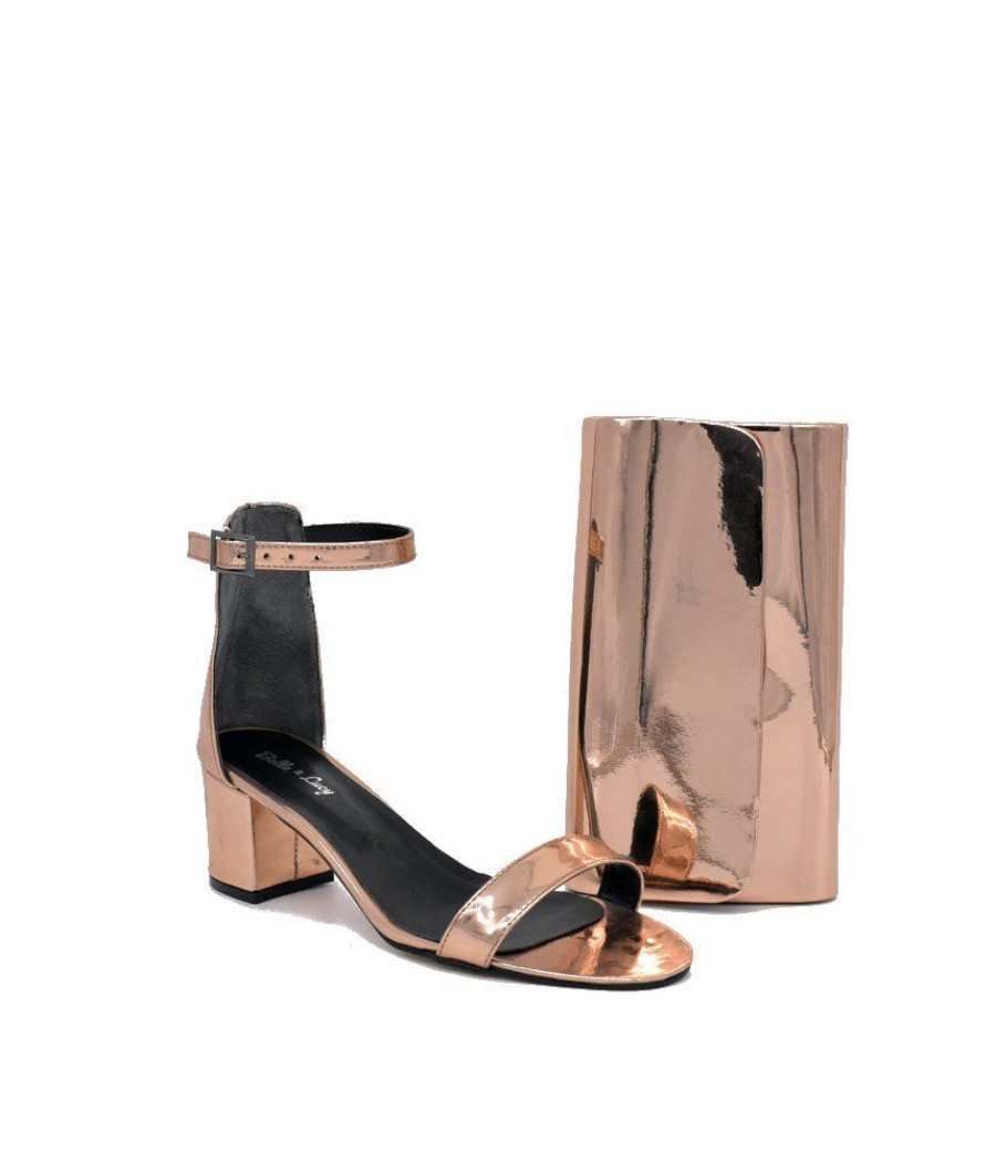 Gabor Metallic Copper Sandals And Matching Bag Best