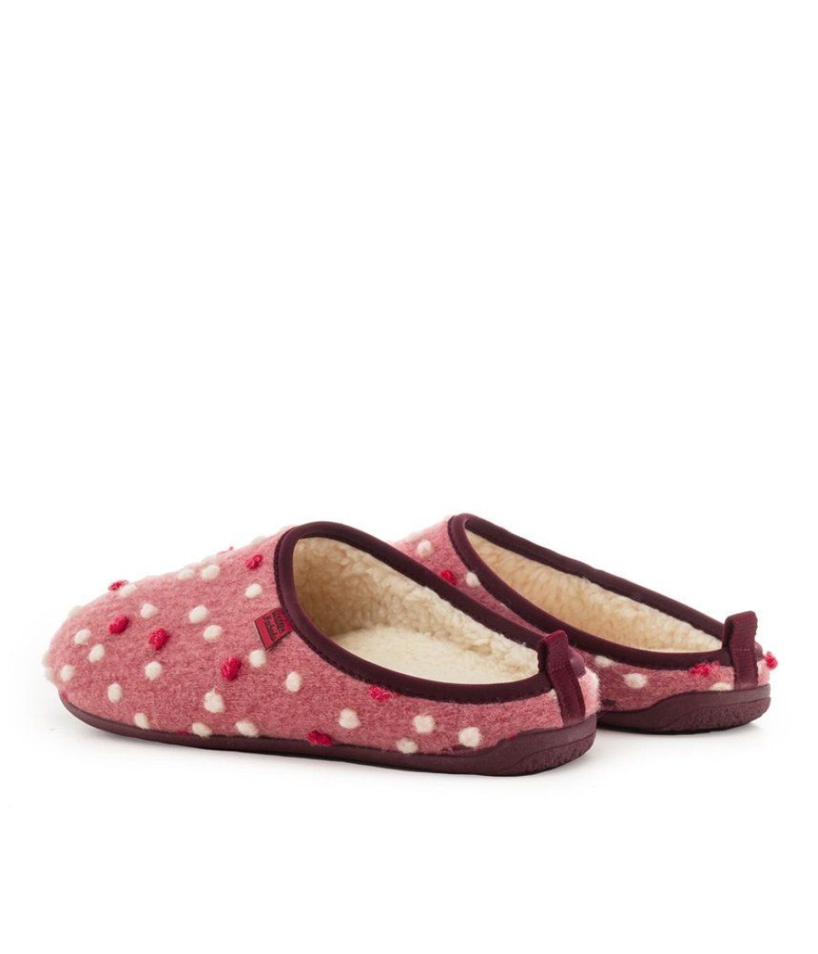 Andres Machado Pretty Pink Dotty Slippers Best