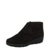 Semler Semler Wide Fit Black Suede Ankle Boots Online