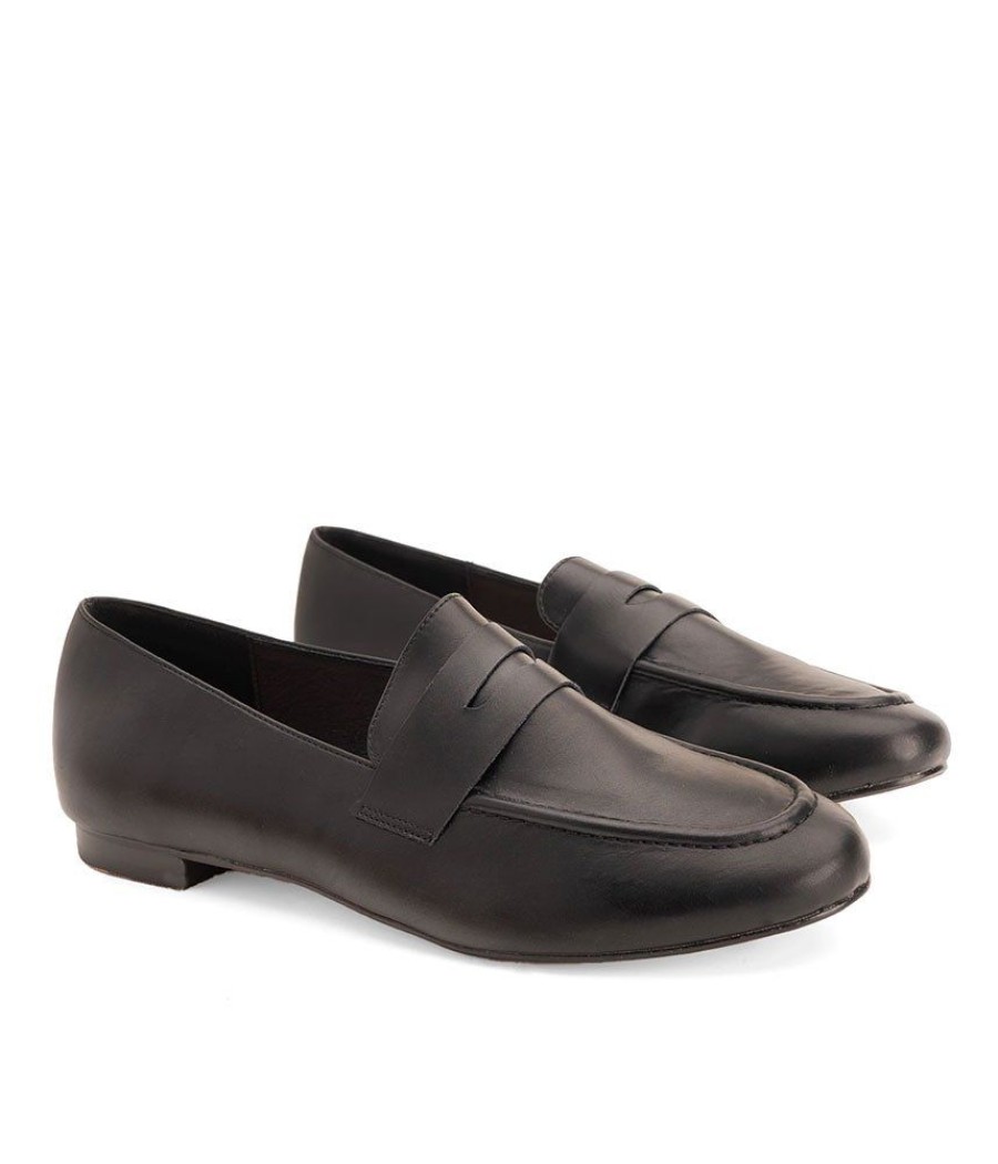 Andres Machado Classic Black Penny Loafers Best