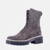 Mustang Mustang Dark Grey Platform Ankle Boots Clearance