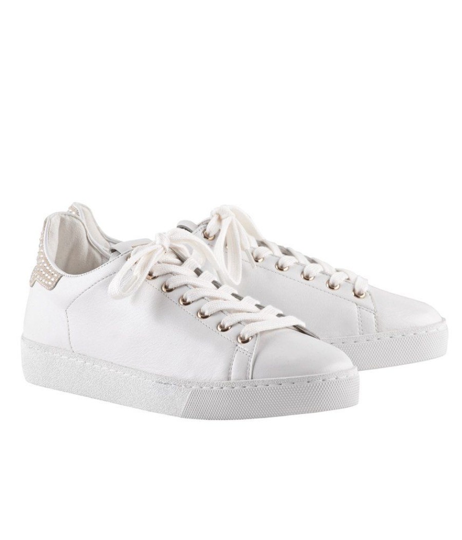 Hogl Fashionable Hogl Sneaker With Sparkling Swarovski® Crystals White Clearance